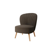 SESSEL Lumora mit Holzbeinen braun - Braun, Holz (68/82/78cm) - Panda Möbel