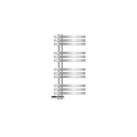 KOUPELNOVÝ radiátor Iron EM 500 × 1000 mm, chrom, s průchozím ventilem - chromová, kov (50/100/3cm) - LuxeBath