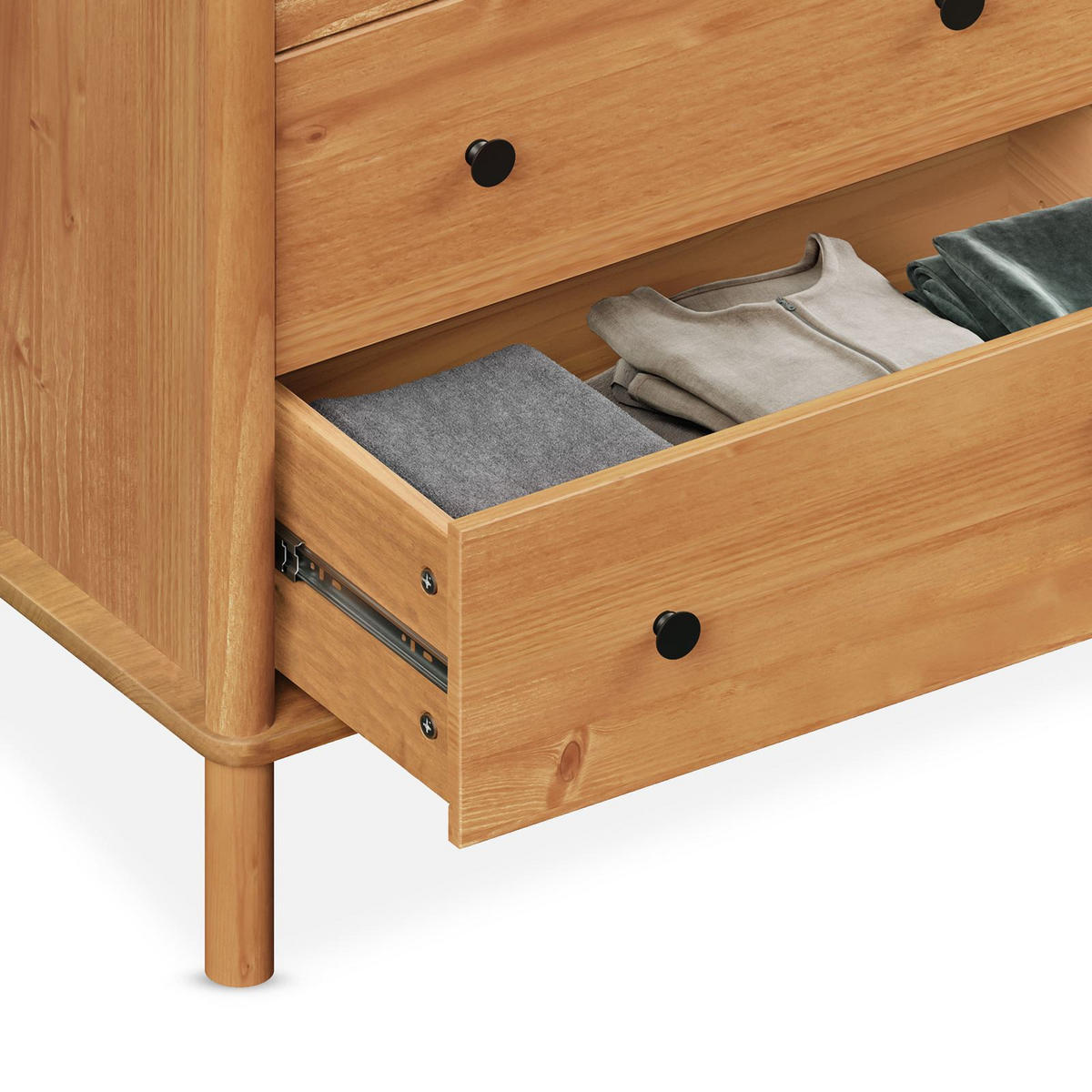 KOMMODE APOANA Eiche - Eichefarben, Holz (132/83/40cm) - IDIMEX