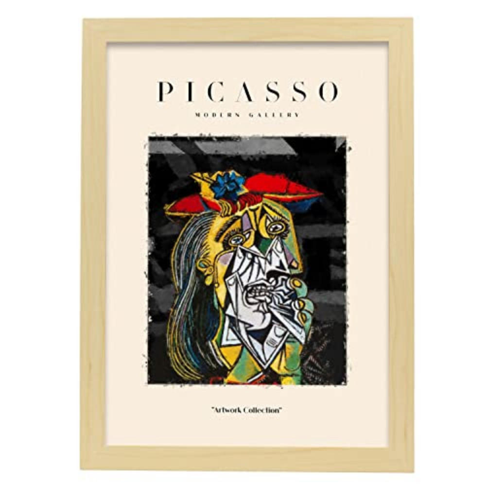 POSTER Picasso Sammlungs27 A3 Rahmen Aus Hellem Holz - Beige, Papier (29.7/5/42cm) - Nacnic