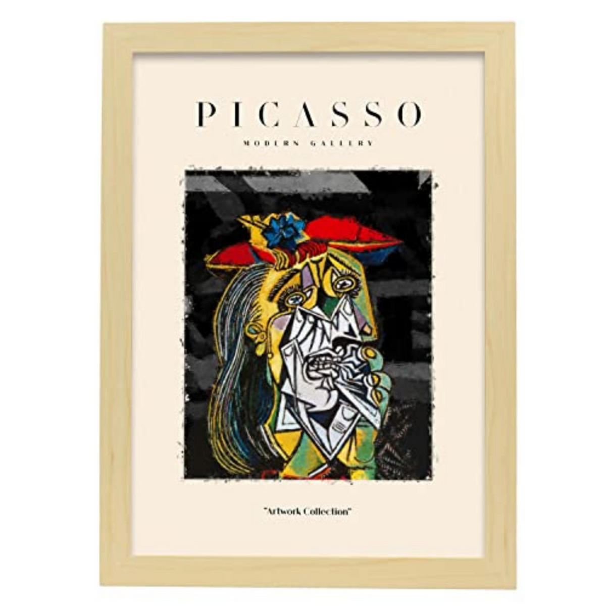 POSTER Picasso Sammlungs27 A3 Rahmen Aus Hellem Holz - Beige, Papier (29.7/5/42cm) - Nacnic