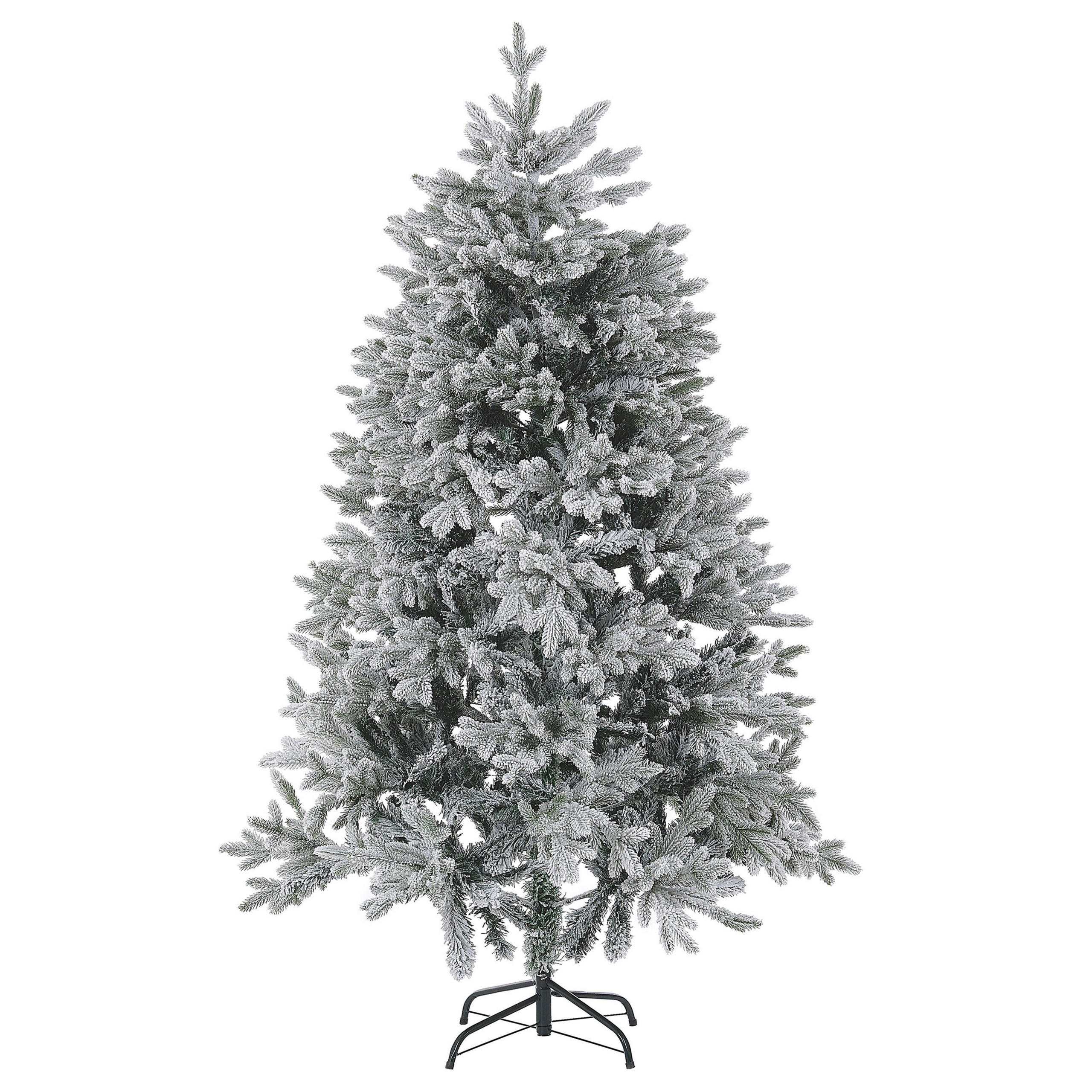 WEIHNACHTSBAUM 180 cm Weiß Foraker - Weiß, Kunststoff (180cm) - Beliani