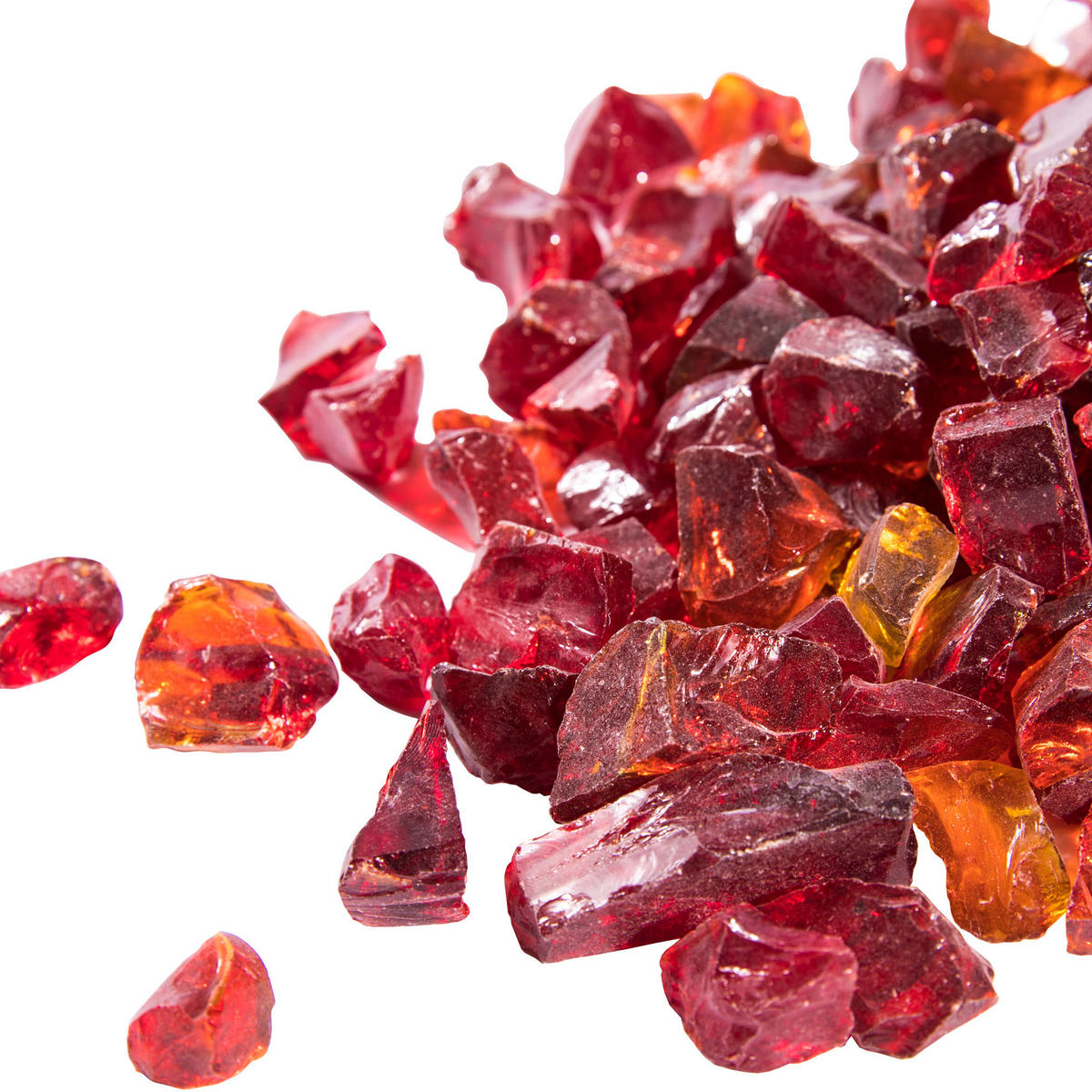 FEUERSTELLENZUBEHÖR Rot - Rot, Glas (29.8/7.6/7.6cm) - Teamson Home