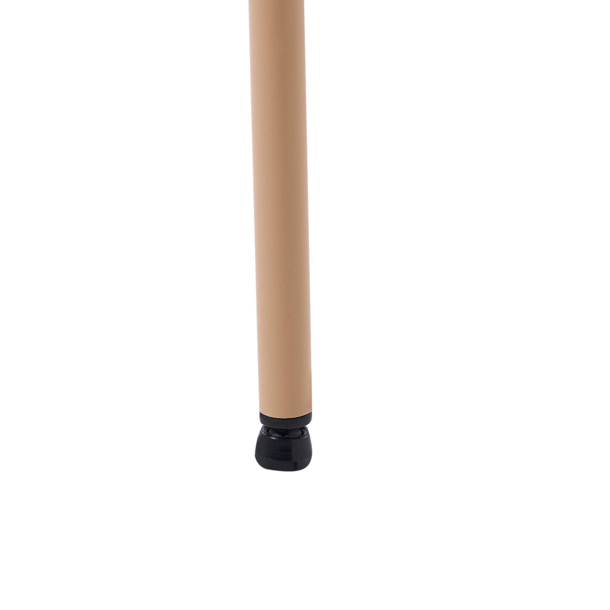 ESSZIMMERSTUHL 2er-Set Metall Beige Windust - Beige, Metall (51/81/50cm) - Beliani