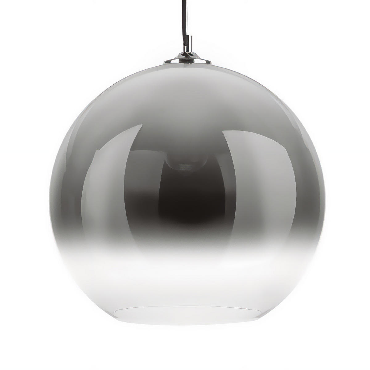 LAMPE Glas Bubble 150 cm - Silberfarben, Glas (40/40/36.5cm) - Leitmotiv