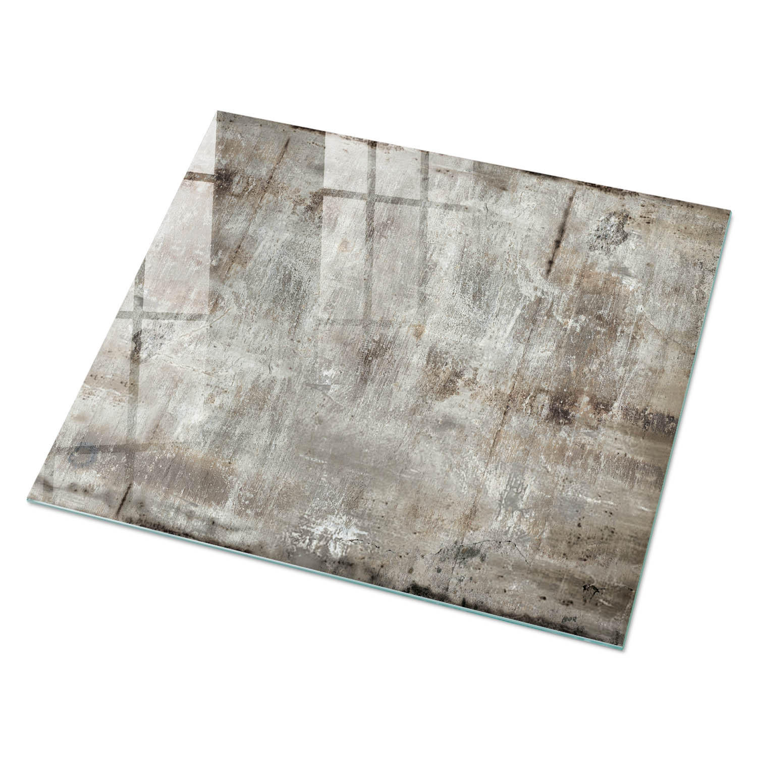 GLASPLATTE 80x60 cm – Rohstruktur - Braun, Glas (0.4/80/60cm) - ArtPrintCave