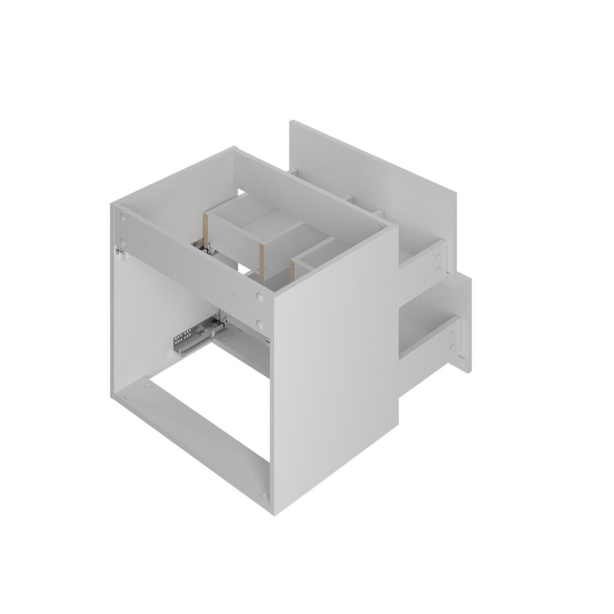 WASCHTISCHUNTERSCHRANK 120cm Izae Weiß - Weiß, Holzwerkstoff (120/50/45.8cm) - Petits-meubles