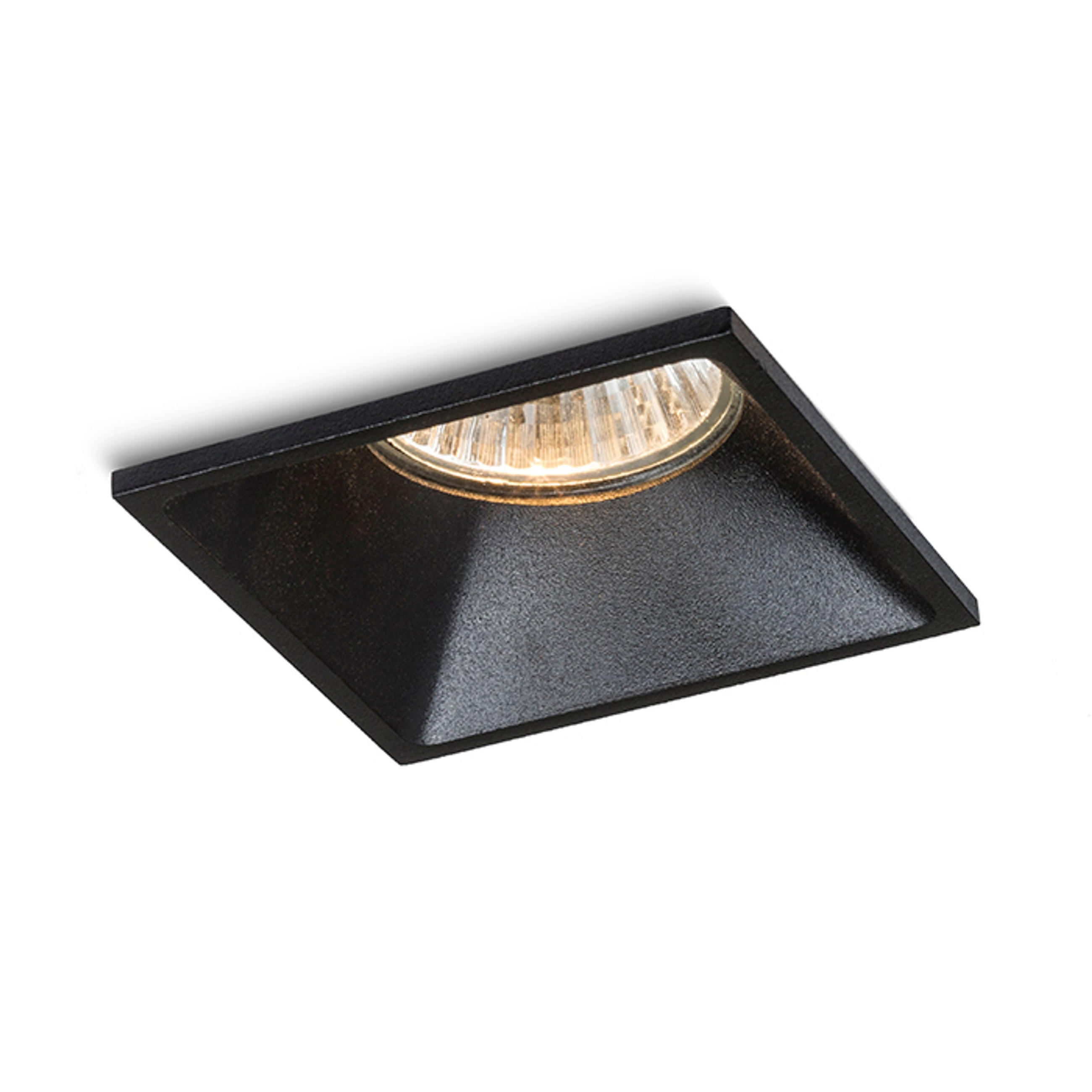 EINBAULEUCHTE ZURI SQ Schwarz 35 W - Schwarz, Metall (9/9/12cm) - Rendl