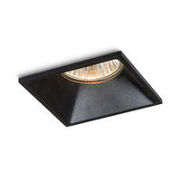 EINBAULEUCHTE ZURI SQ Schwarz 35 W - Schwarz, Metall (9/9/12cm) - Rendl