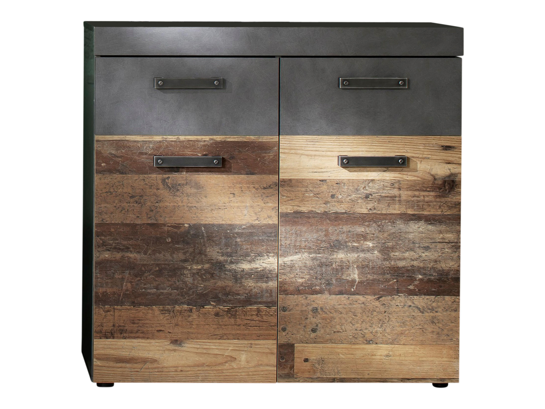 SCHUHSCHRANK Old Wood Dekor - Grau, Holzwerkstoff (90/89/34cm) - ebuy24