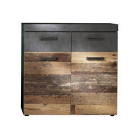SCHUHSCHRANK Old Wood Dekor - Grau, Holzwerkstoff (90/89/34cm) - ebuy24
