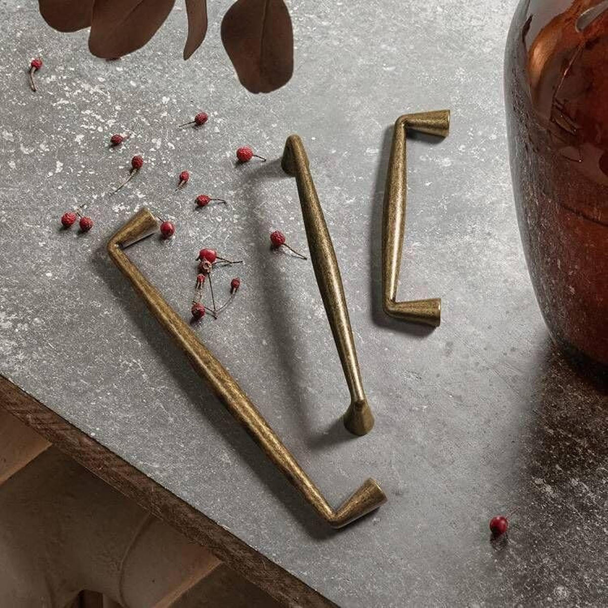 MÖBELGRIFF Bronze 6er-Set 96 mm - Grün, Metall (0.1/2.2/1.08cm)