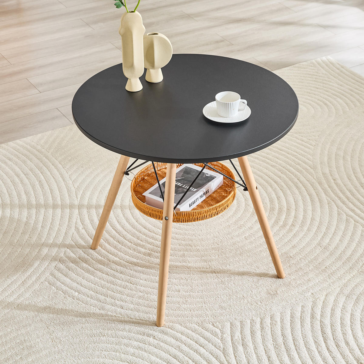 ESSTISCH Schwarz 80/80/71,5 cm - Schwarz, Holz (80/80/71.5cm) - PANGIVO