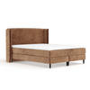 KONTINENTALBETT Ardis Kupfer 180/200 cm mit Matratze und Topper - Schwarz/Kupferfarben, Holz/Holzwerkstoff (180/200cm) - Maison de Reve