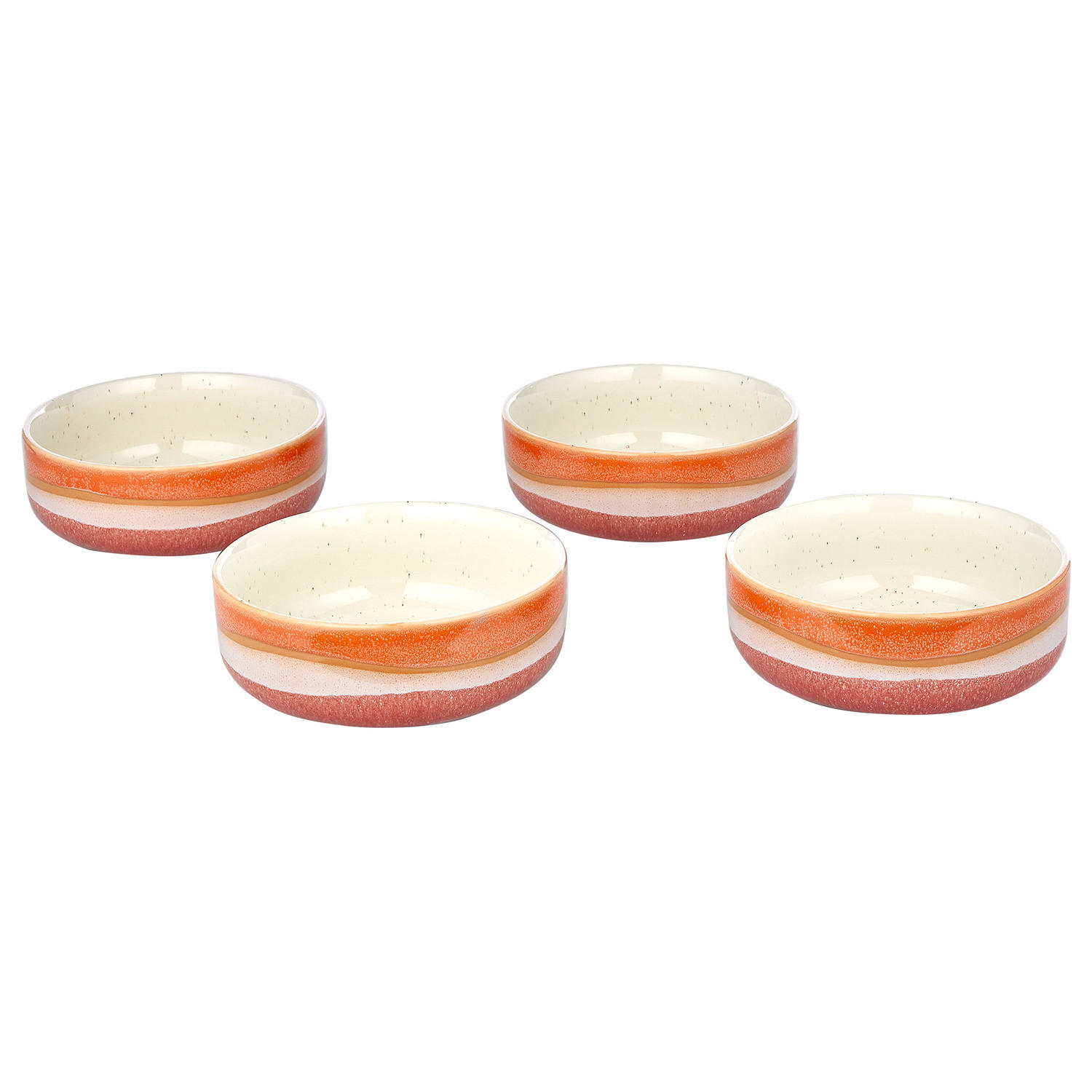 SCHALEN 4er-Set Medley 600 ml - Orange, Keramik (15/15/6cm) - Butlers