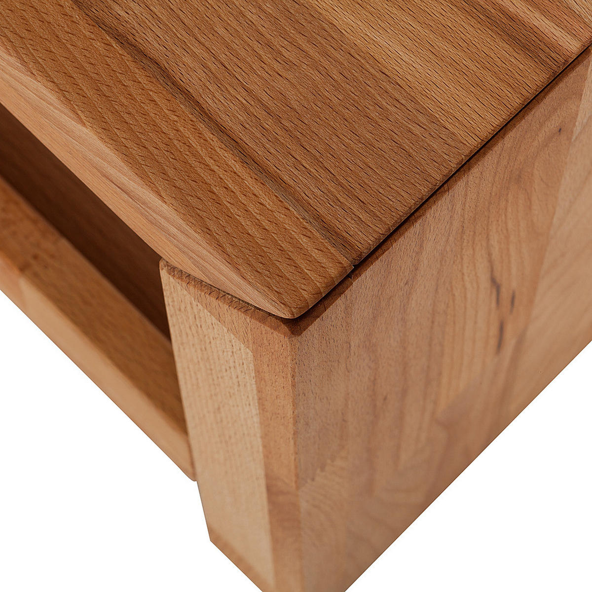 TV-LOWBOARD - Massivholz - Kernbuche, Holz (140/35/50cm) - home24