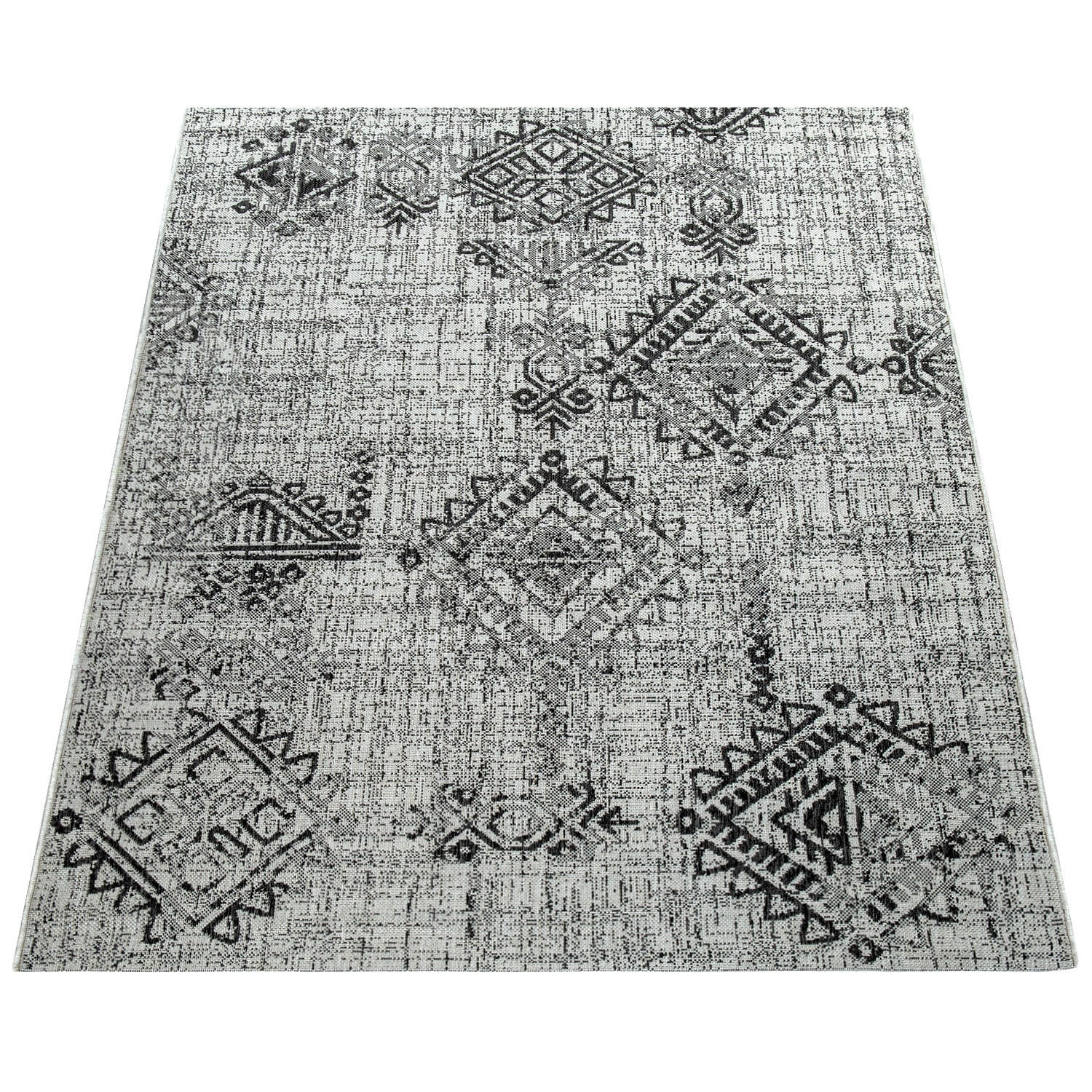 OUTDOORTEPPICH 60/100 cm Coco 204 - Grau, Kunststoff (60/100cm) - Paco Home