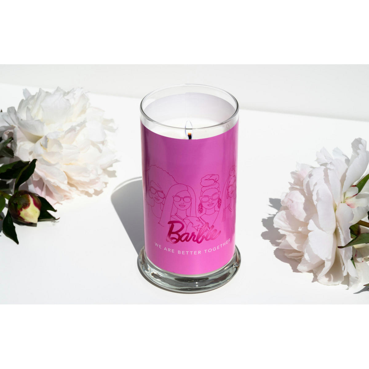 DUFTKERZE Barbie - Pink, Naturmaterialien/Glas (18.1cm)