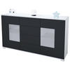 SIDEBOARD Grömitz Schwarz matt - Schwarz, Holzwerkstoff (138.5/75.5/35cm) - Vladon