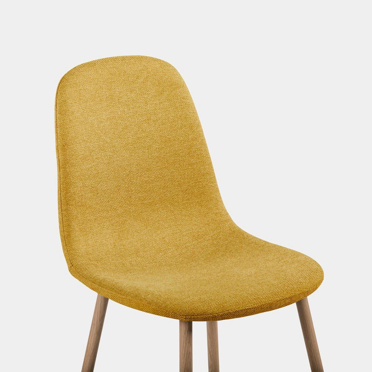 ESSZIMMERSTUHL Ellis Senf / Gelb 43 cm x 87 cm 4er-Set - Dunkelgelb, Textil (43/87/54cm) - Klast Home