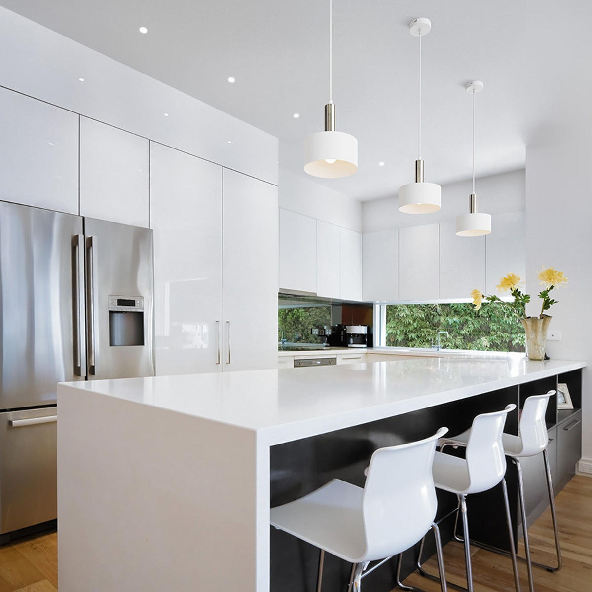 PENDELLEUCHTE GIULIA 20 Weiß 15 W - Weiß, Metall (30/30/120cm) - Rendl