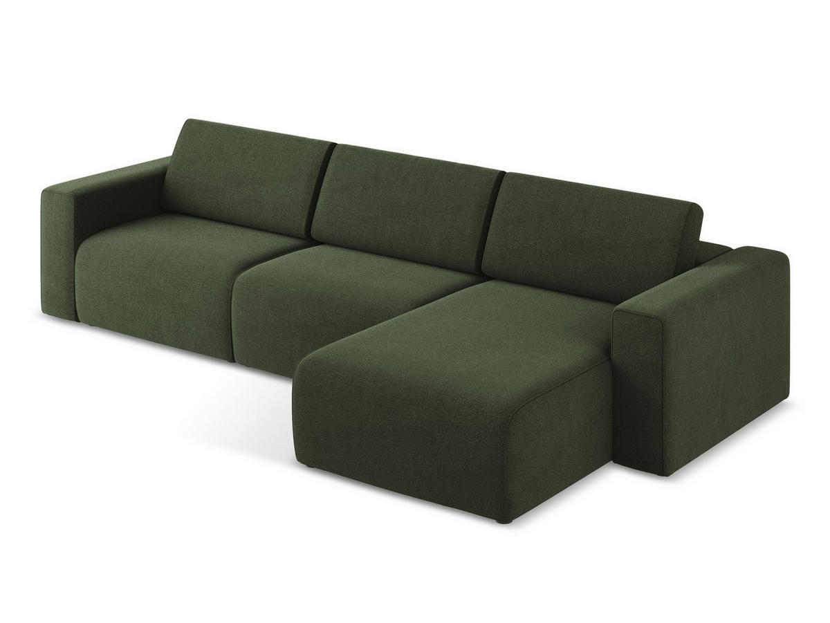 4-SITZER-SOFA Samt Stoff Rot - Bordeaux/Beige, Kunststoff/Textil (314/80/103cm) - Makamii