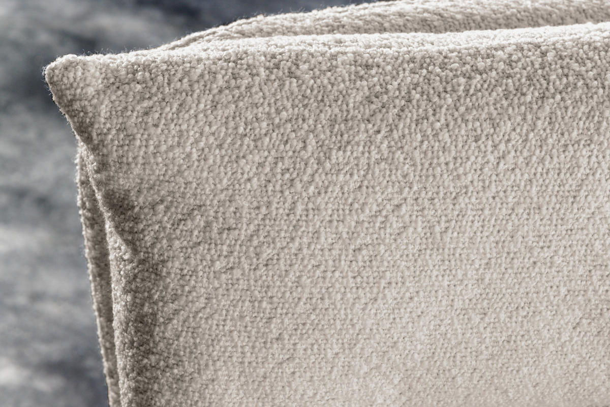ARMLEHNSTUHL BIG GEORGE Bouclé Greige - Taupe/Beige, Textil/Metall (60/92/67cm) - riess-ambiente