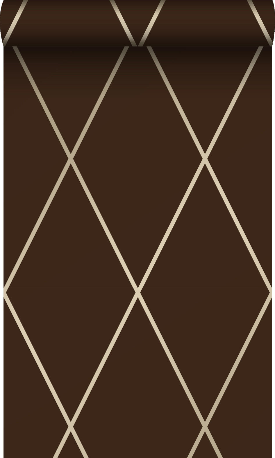 TAPETE Karomuster 53 cm x 10.05 m - Gelb, Papier (53/1000cm) - Origin Wallcoverings