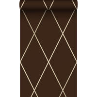 TAPETE Karomuster 53 cm x 10.05 m - Gelb, Papier (53/1000cm) - Origin Wallcoverings