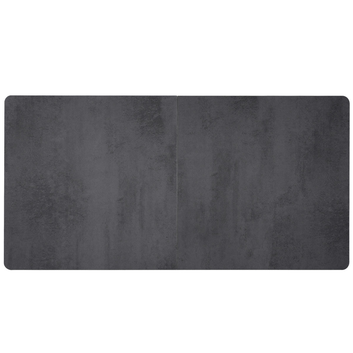 ESSTISCH in Grau moderner einfacher Esszimmertisch aus Eisen für Esszimmer, B140/T70/H75 cm - Schwarz/Grau, Holzwerkstoff/Metall (40/140/75cm) - STILVORA