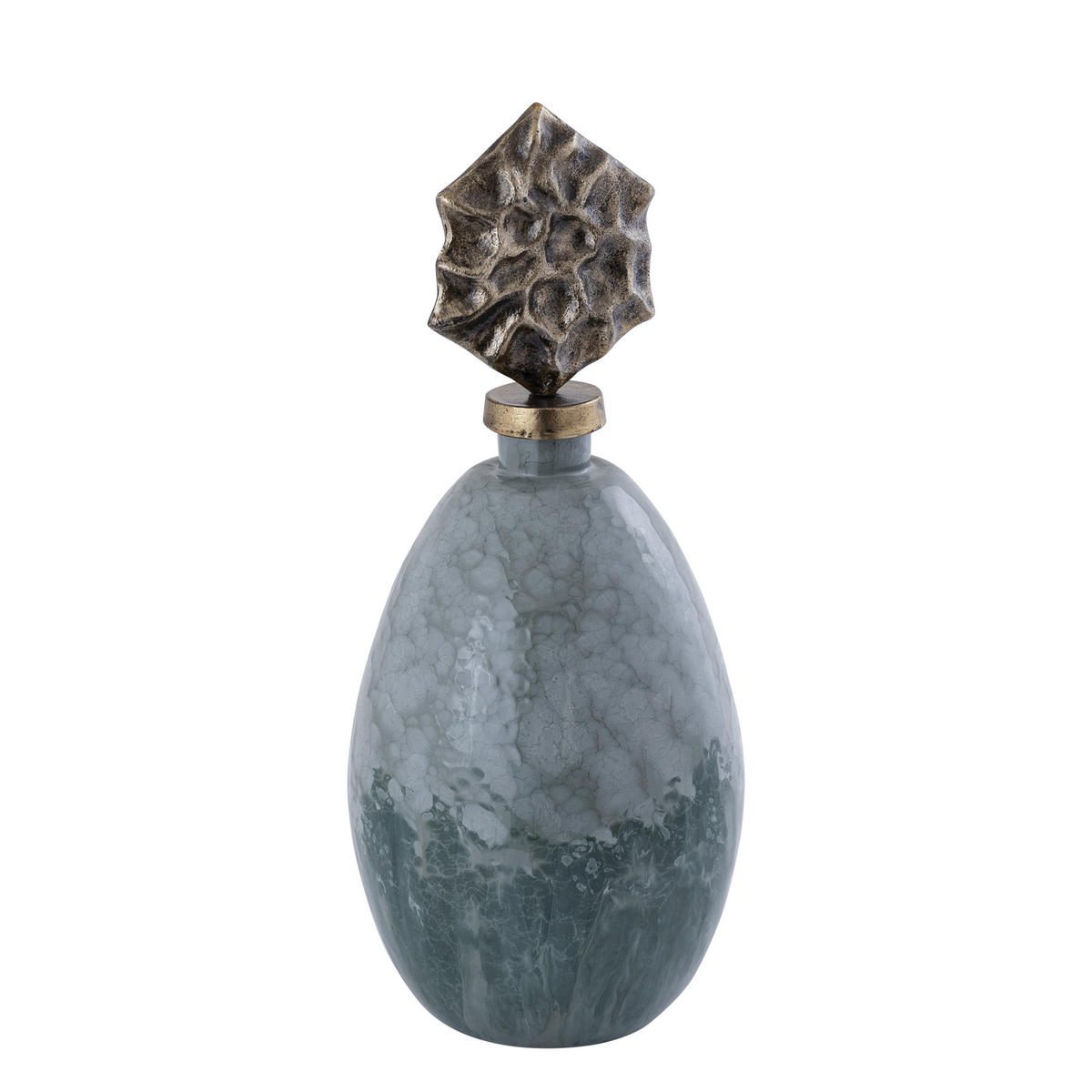 SKULPTUR Cherisee Grün 23/23/49cm - Grün, Glas (23/49/23cm) - PTMD Collection