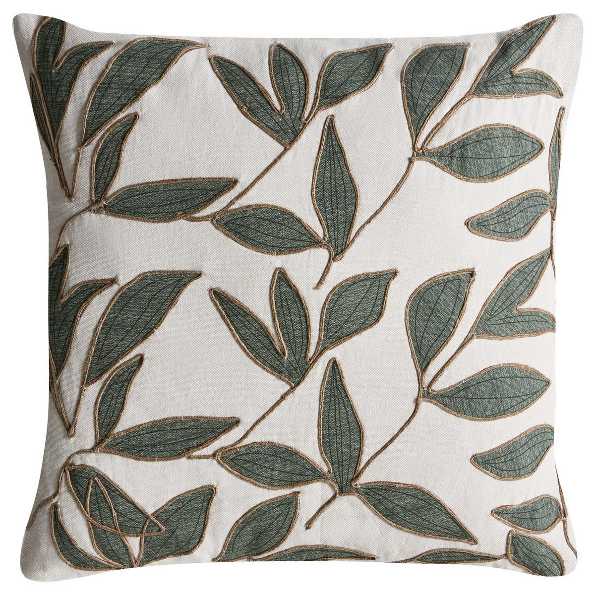 DEKOKISSEN 2er-Set Weiß 45/45 cm Lansium - Weiß, Textil (45/45cm) - Beliani