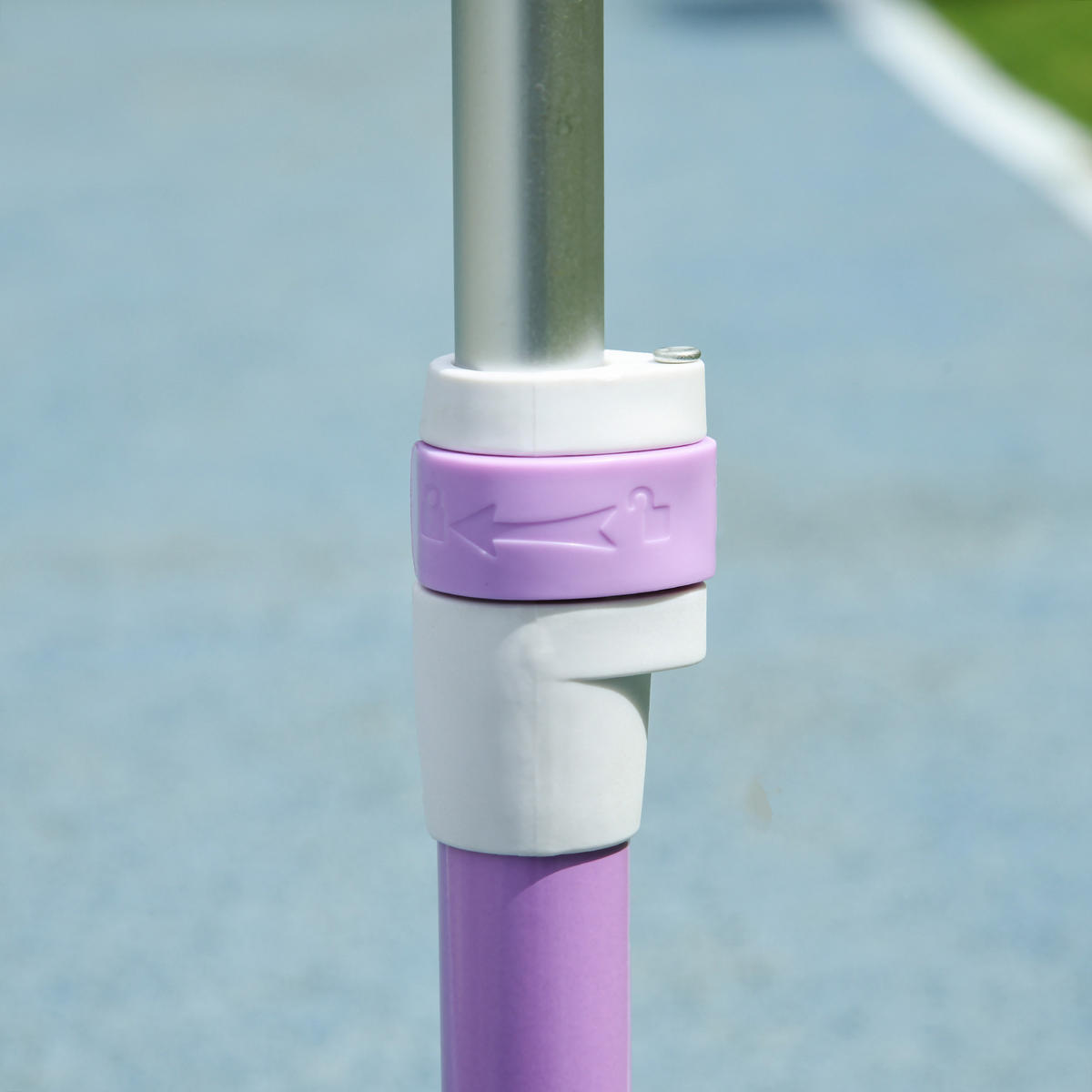 ROLLER Kinder Scooter mit LED Rädern 120 mm Rollen Aluminium-Roller klappbar - Violett, Kunststoff (52/29/76cm) - AIYAPLAY