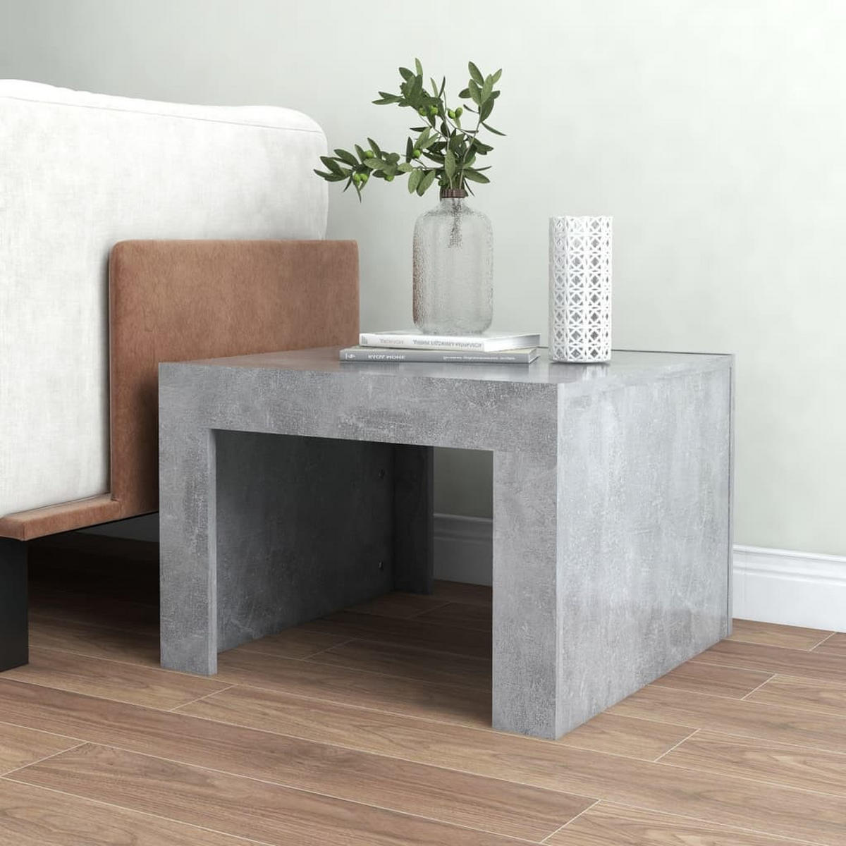 COUCHTISCH Betongrau 50x50x35 cm Holzwerkstoff - Grau, Holzwerkstoff (50/50/35cm) - furnicato