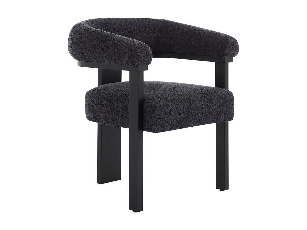 STUHL - 64 cmcm x 60 cmcm - Stoff - Anthrazitgrau - LIVELIA - Anthrazit, Textil (64/78/60cm) - Vente-Unique