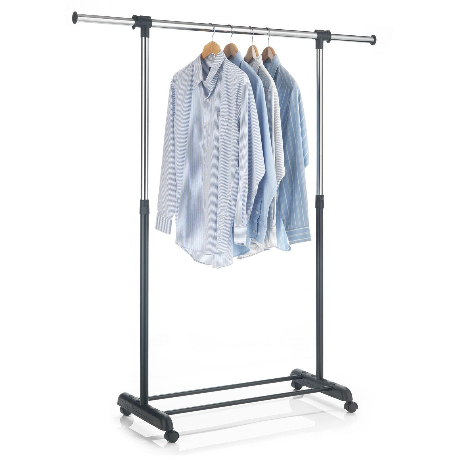 ROLLGARDEROBE SALA - Schwarz, Metall (93/96/44cm) - CARO-Möbel