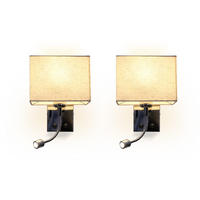 WANDLEUCHTE Pewter 35/17/20 cm - Silberfarben, Metall (17/20/35cm) - ZMH