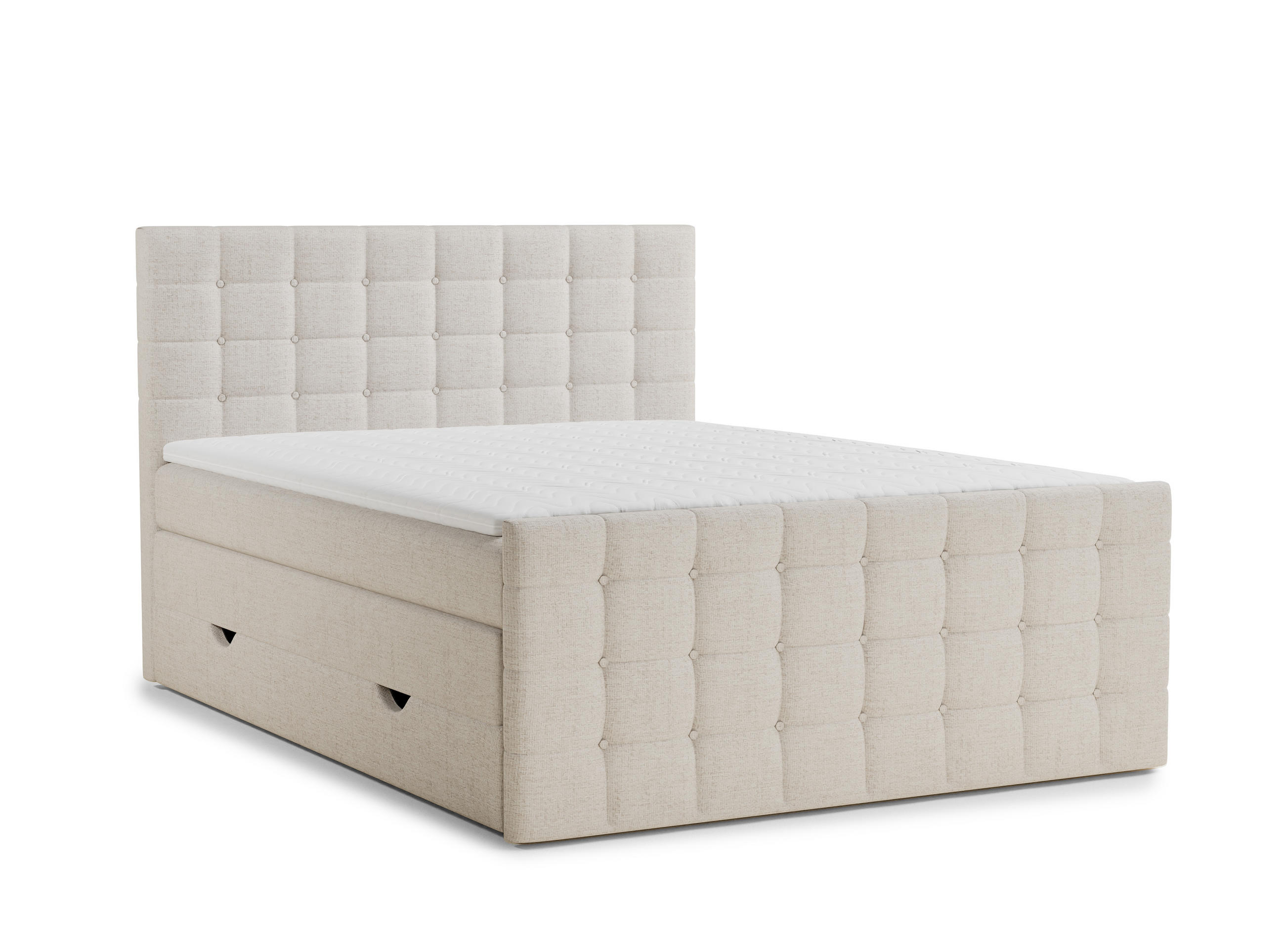 Maison de Reve Boxspringbett Beige 180x200 cm