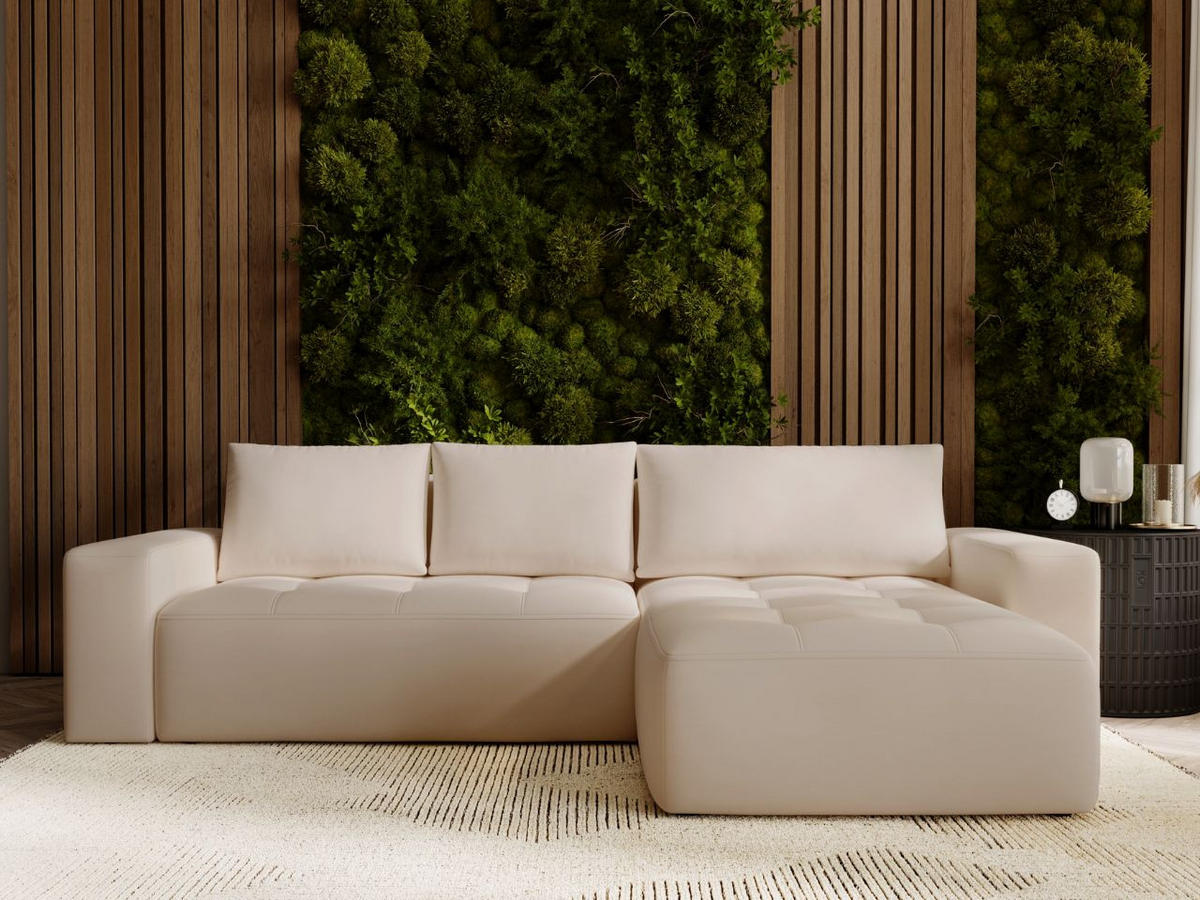 ECKSOFA Portland Beige Rechts - Beige, Holz/Kunststoff (250/165cm) - Graingold