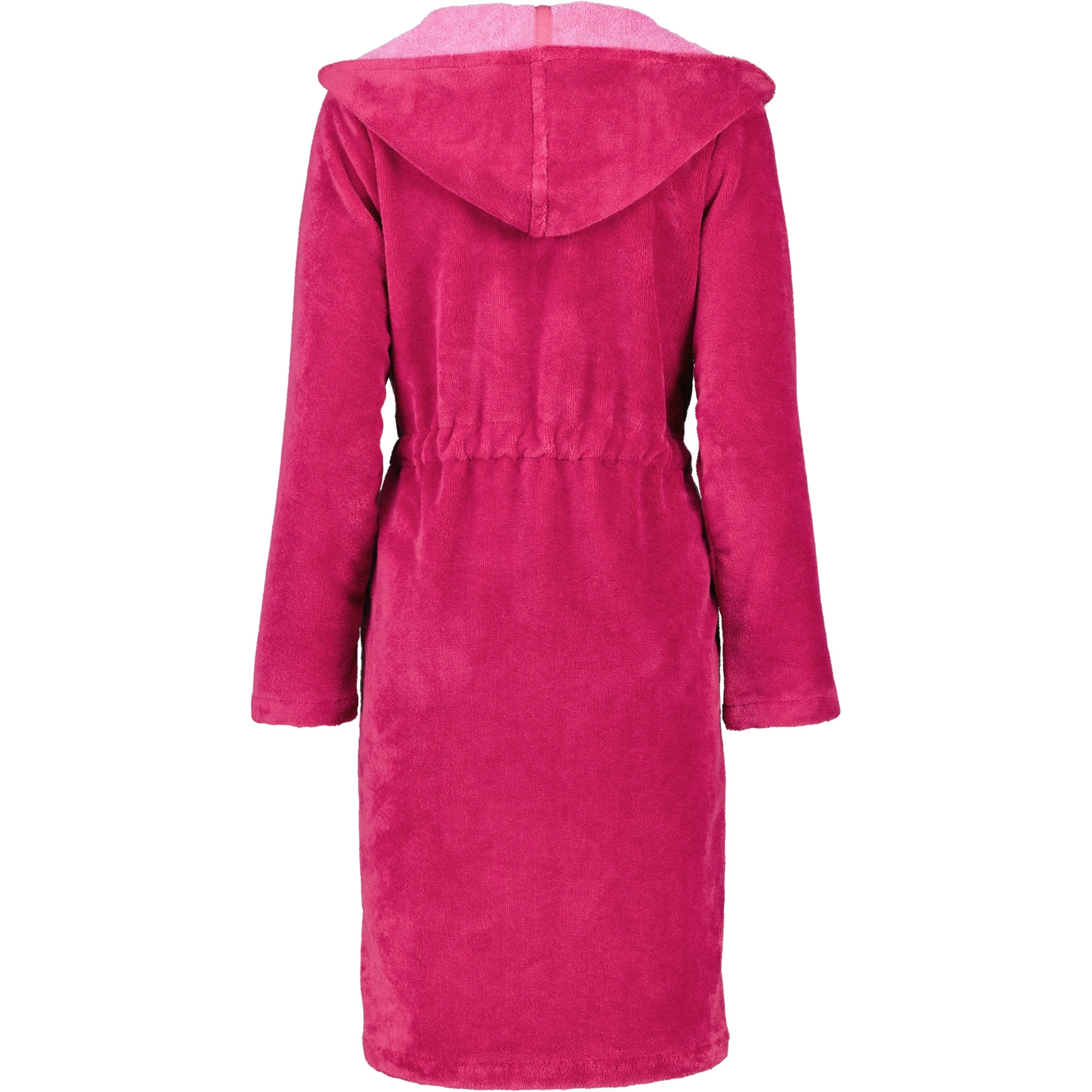 BADEMANTEL DAMEN KURZMANTEL MIT KAPUZE CAWÖ HOME 822 BEERE - 22 - Rosa, Textil (XSnull) - Cawoe
