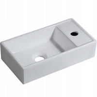 WASCHBECKEN, weiß 40/10/22 cm - Weiß, Keramik (40/10/22cm) - Rexo