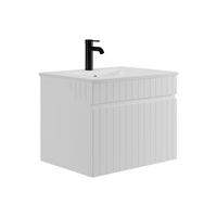 EINZELWASCHTISCH - 60cm x 46cm - MDF - weiß - SATARA - Weiß, Holz (60/46/46cm) - Vente-Unique