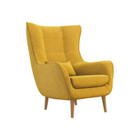 SESSEL Estjano - Beige/Gelb, Holz/Textil (80/106/95cm) - MIRJAN24