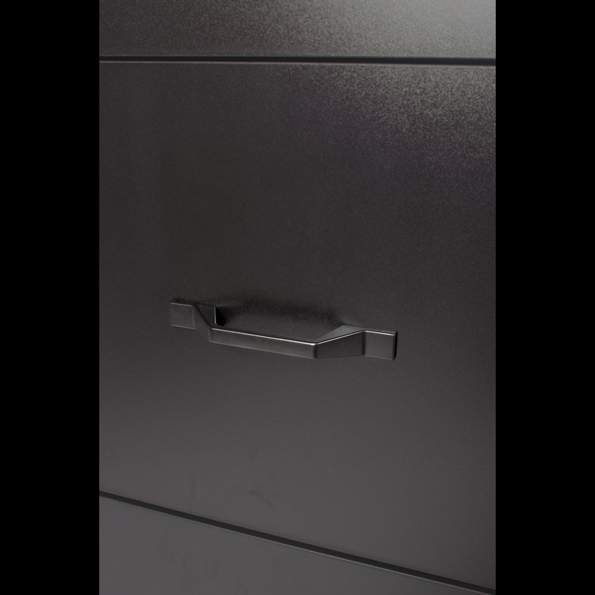 AKTENSCHRANK - Schwarz, Holzwerkstoff/Metall (40/103/40cm) - Relaxdays