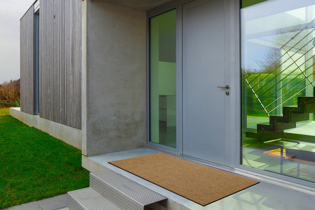 BEHÚŇ - Protišmyková VIGOR podložka dverí vonkajšia, vnútorná kokos hnedá 0226 100/100 cm - hnedá, textil (100/100cm) - rugsX