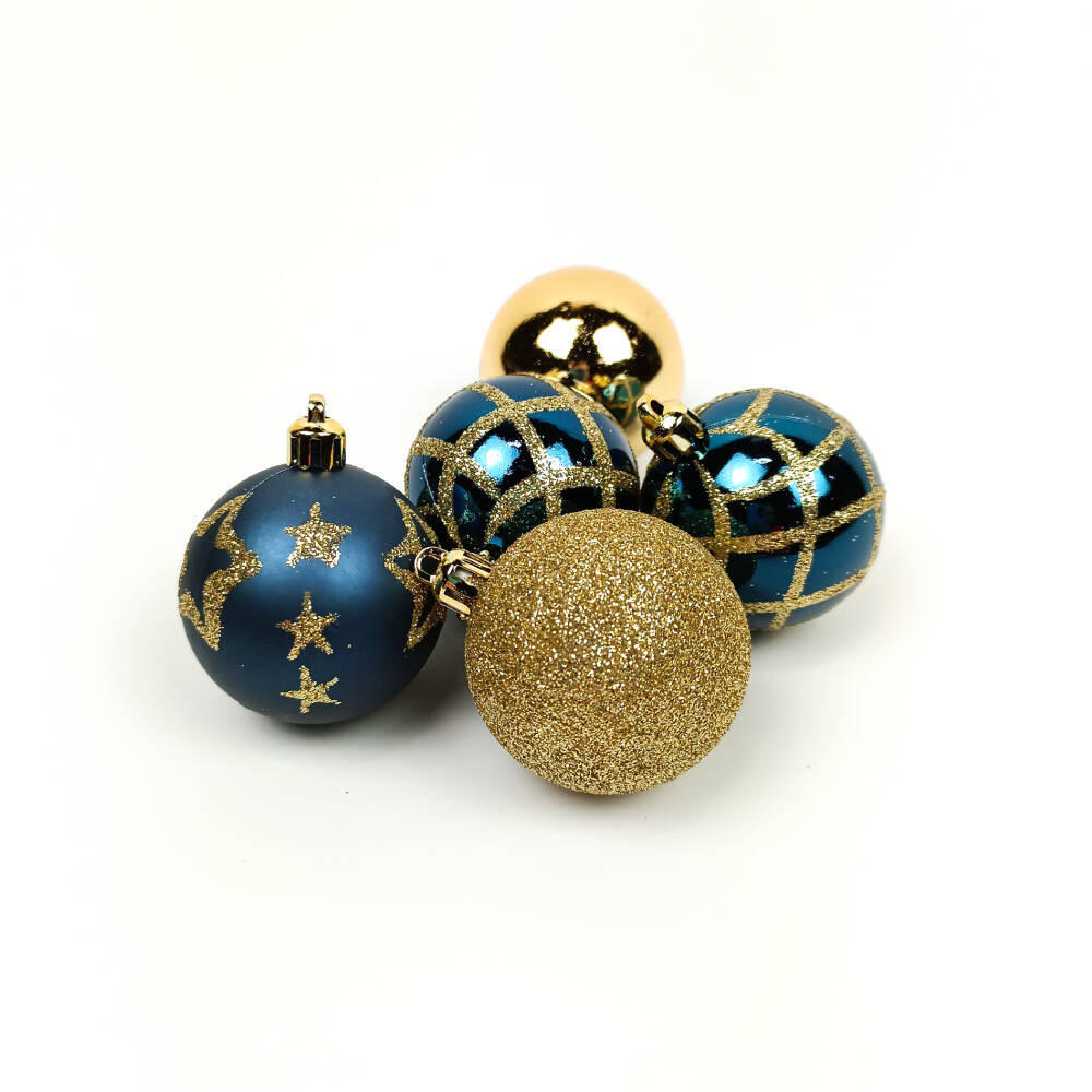 Atmosphera Createur d´interieur Weihnachtskugeln Mehrfarbig 5x6.2x5 cm