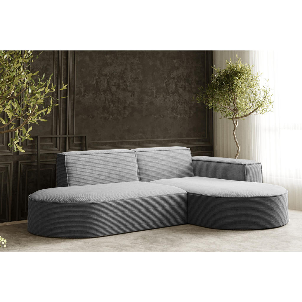 Thumbnail - Kaiser Möbel Ecksofa, Silber, Holzwerkstoff, 4-Sitzer, L-Form, 236x165 cm, Reach, Wohnzimmer, Sofas & Couches, Wohnlands...