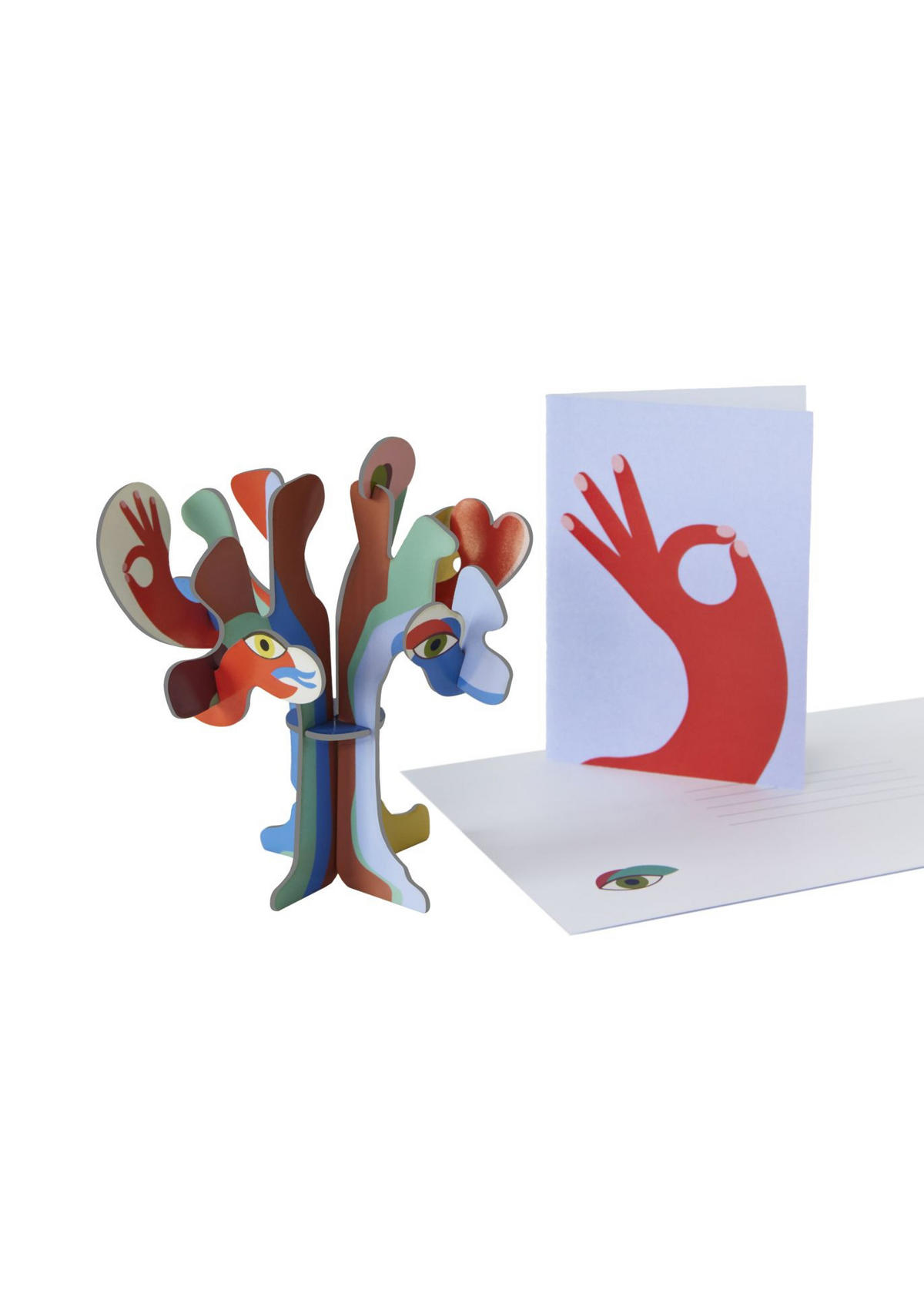 DEKOFIGUR Abstrakter Galaktis 3/11.5 cm - Multicolor, Wellpappe (3/11.5/11cm) - KUNSTLOFT