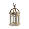 LANTERNE Lokke Braun 16/16/26 cm Holz - Braun, Holz (16/26/16cm) - Mondex