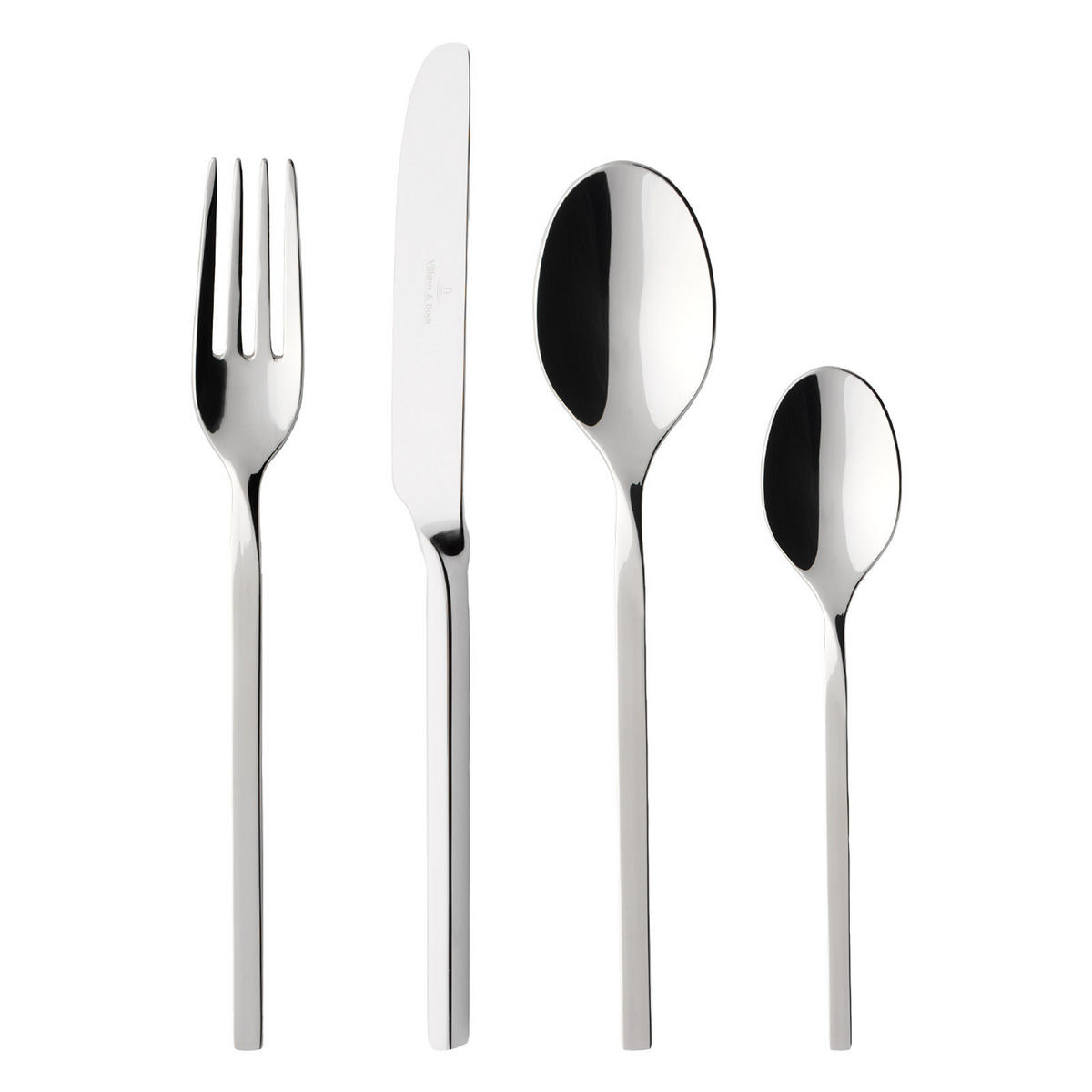 TAFELBESTECK NewWave edelstahl 24er Set - Edelstahlfarben, Metall - Villeroy & Boch